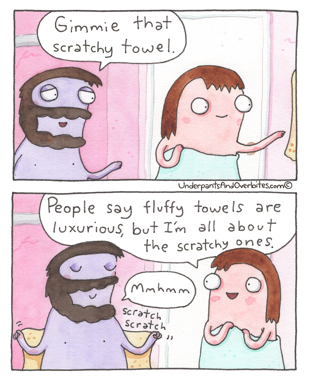 Scratchy Towel